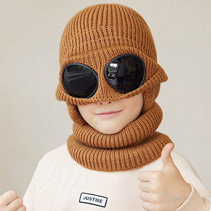 Écharpe unisexe, bonnet et lunettes de protection - image 8