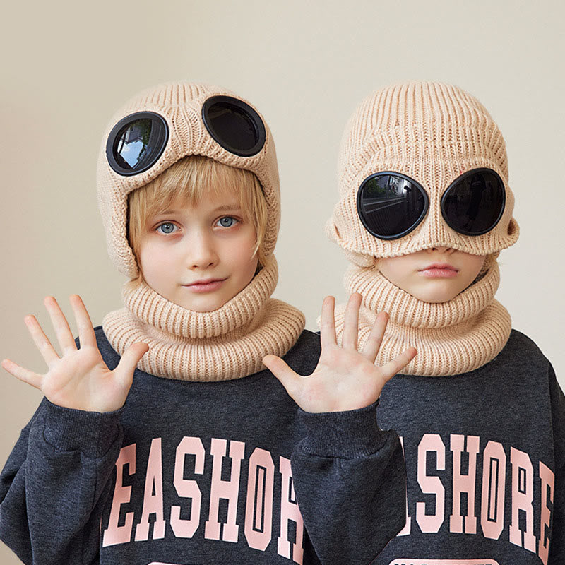 Écharpe unisexe, bonnet et lunettes de protection - image 14