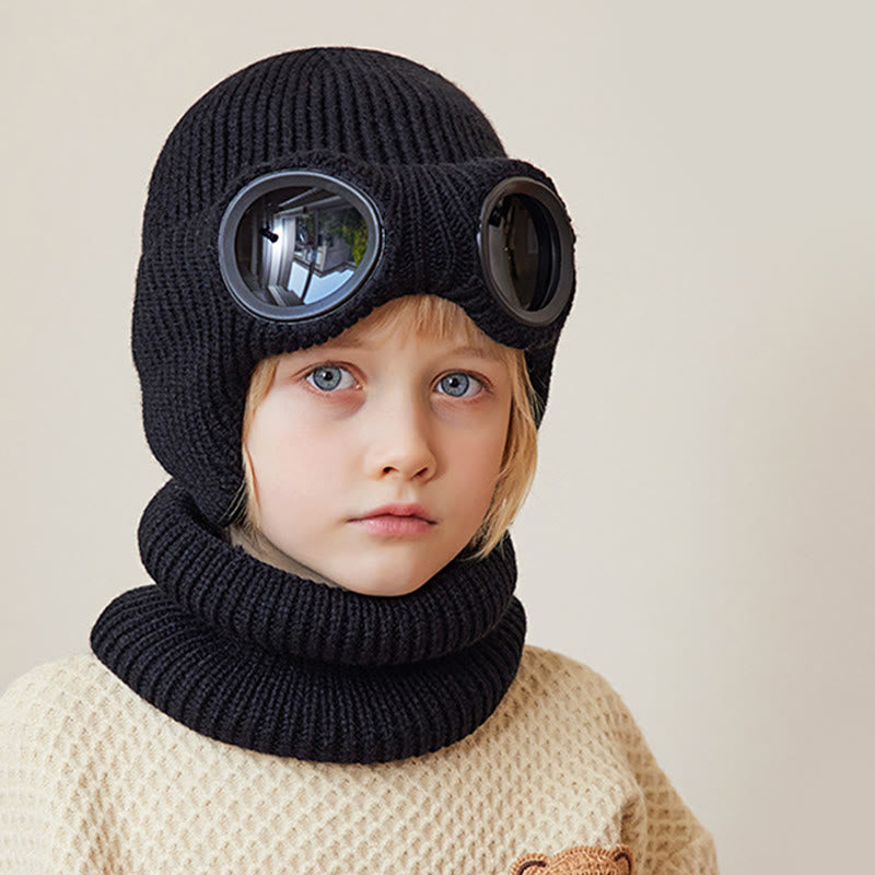 Écharpe unisexe, bonnet et lunettes de protection - image 9