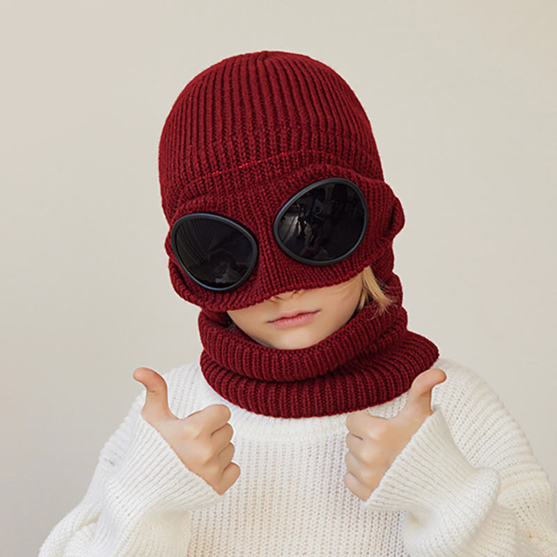 Écharpe unisexe, bonnet et lunettes de protection - image 6