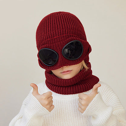 Écharpe unisexe, bonnet et lunettes de protection - image 6