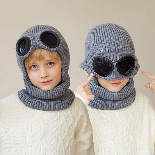 Écharpe unisexe, bonnet et lunettes de protection - image 0