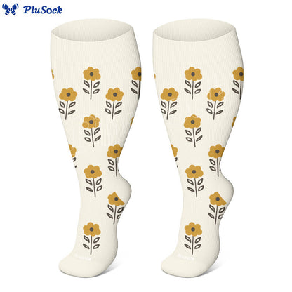 Chaussettes de compression Trio Flora grandes tailles - image 9