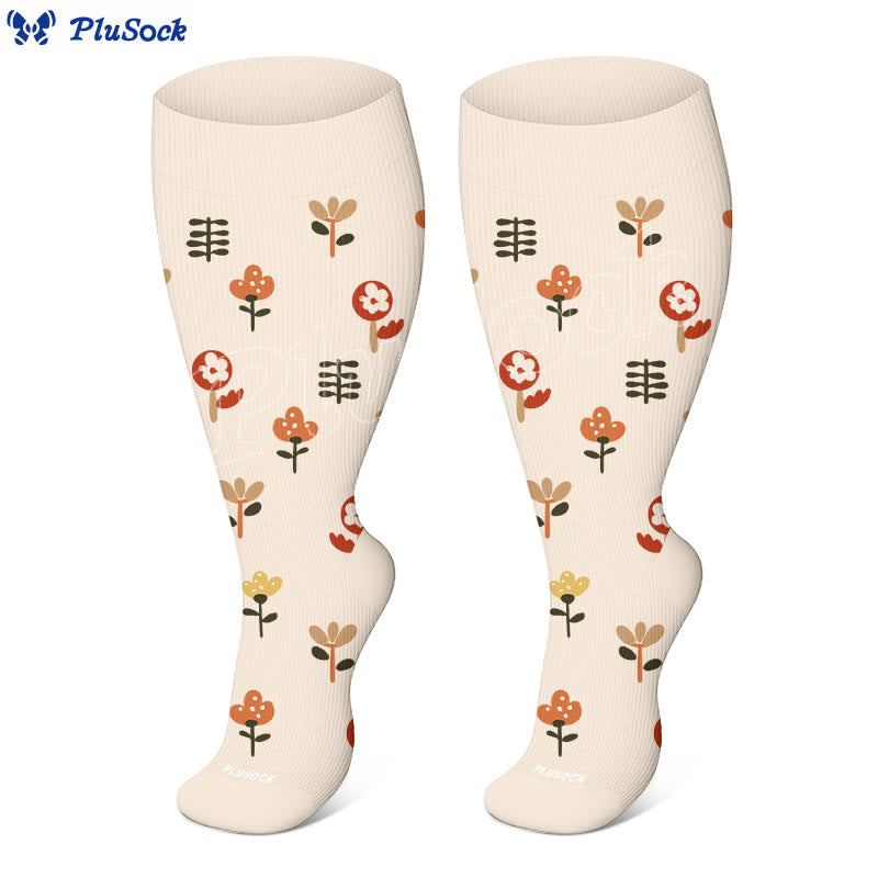 Chaussettes de compression classiques à losanges grandes tailles (3 paires) - image 2