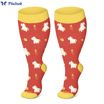 Chaussettes de compression Lucky Pony grandes tailles (3 paires) - image 3