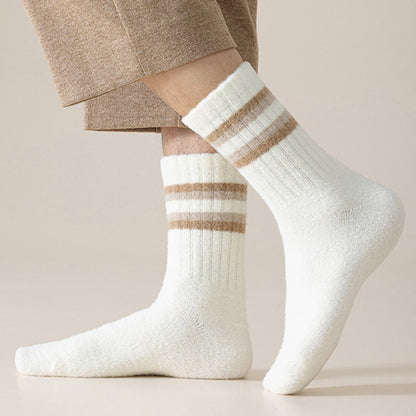 Chaussettes courtes à rayures parallèles bicolores (3 paires) - image 6