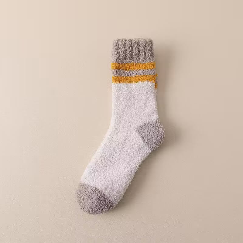 Chaussettes d'hiver en polaire (7 paires) - Chameau - EU39-44(US6-10) - image 15