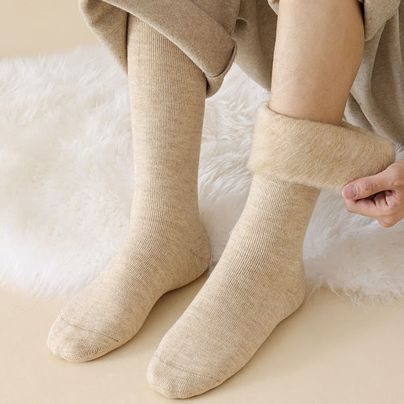 Chaussettes hautes chaudes en cachemire - image 1