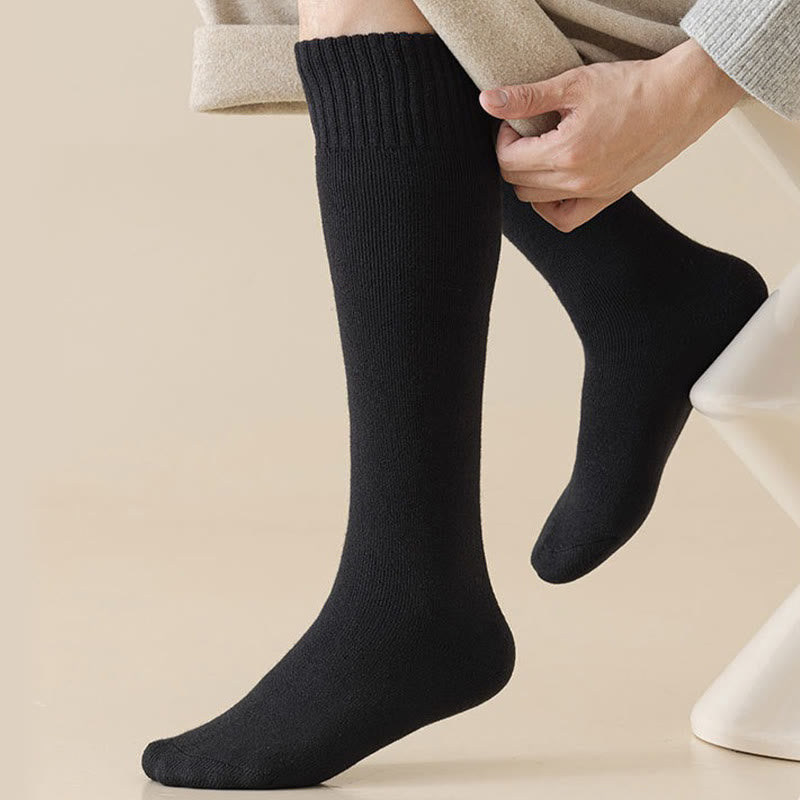 Chaussettes hautes chaudes en cachemire - image 7