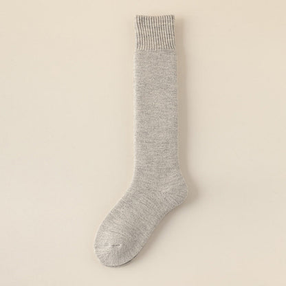 Chaussettes hautes chaudes en cachemire - Gris - EU39-44(US6-10) - image 17