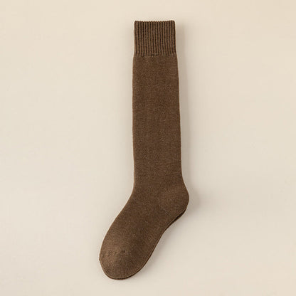 Chaussettes hautes chaudes en cachemire - Café - EU39-44(US6-10) - image 20