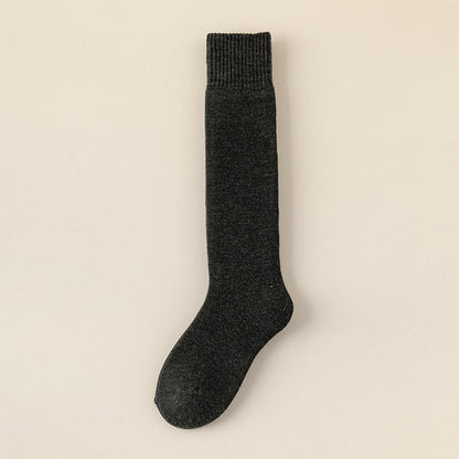 Chaussettes hautes chaudes en cachemire - Gris foncé - EU39-44(US6-10) - image 18