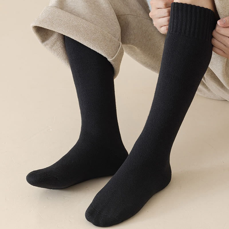 Chaussettes hautes chaudes en cachemire - image 5