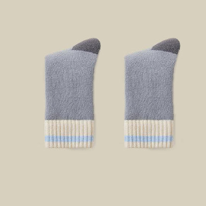 Chaussettes hautes extra épaisses en cachemire (4 paires) - Gris - EU36-40(US3-7) - image 10