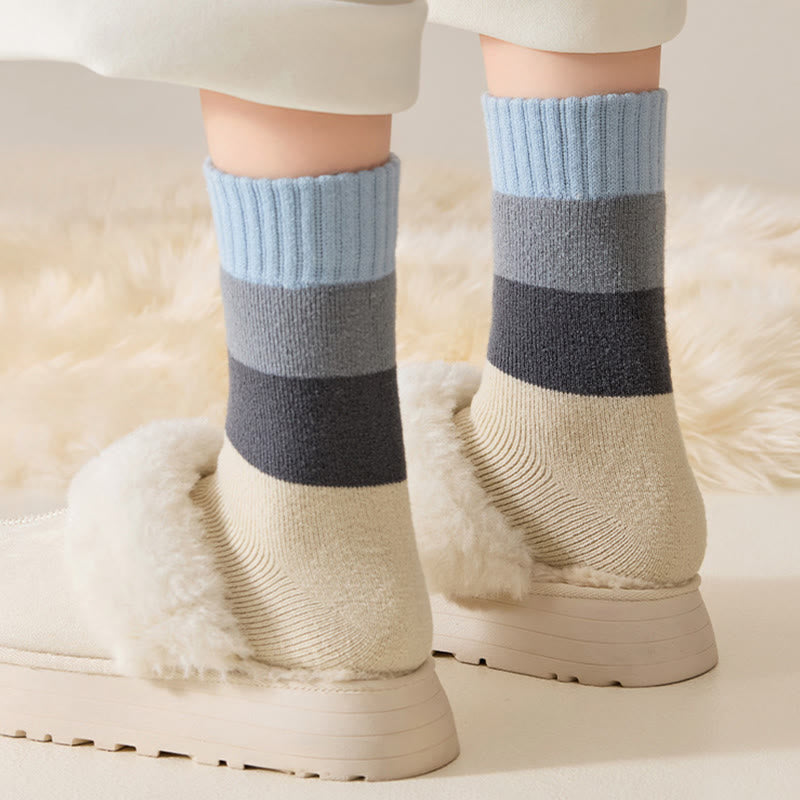 Chaussettes hautes extra épaisses en cachemire (4 paires) - image 4