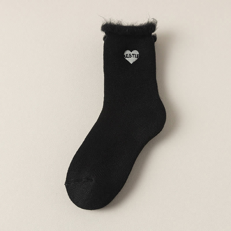 Chaussettes mi-mollet en polaire (3 paires) - Noir - EU36-40(US3-7) - image 13
