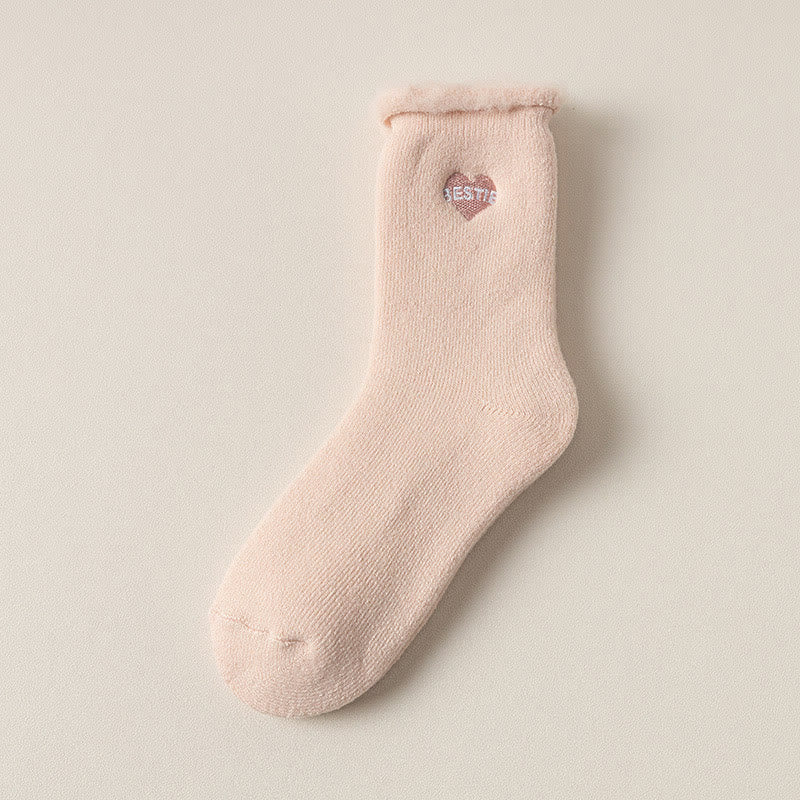 Chaussettes mi-mollet en polaire (3 paires) - Rose - EU36-40(US3-7) - image 11