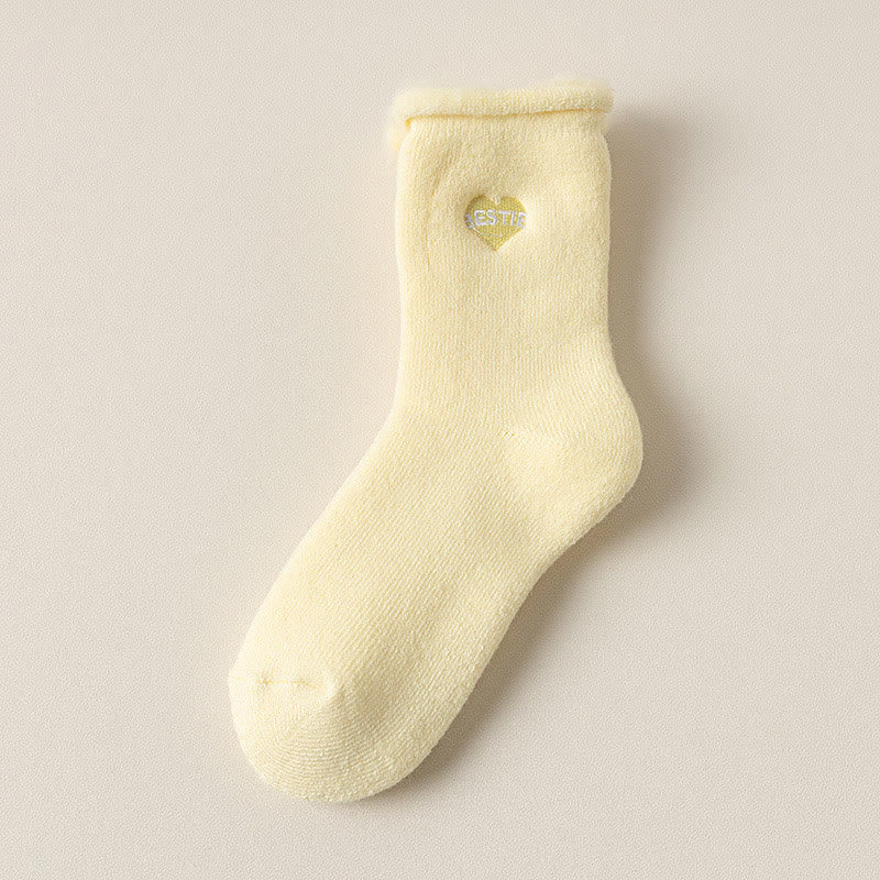 Chaussettes mi-mollet en polaire (3 paires) - Jaune - EU36-40(US3-7) - image 12