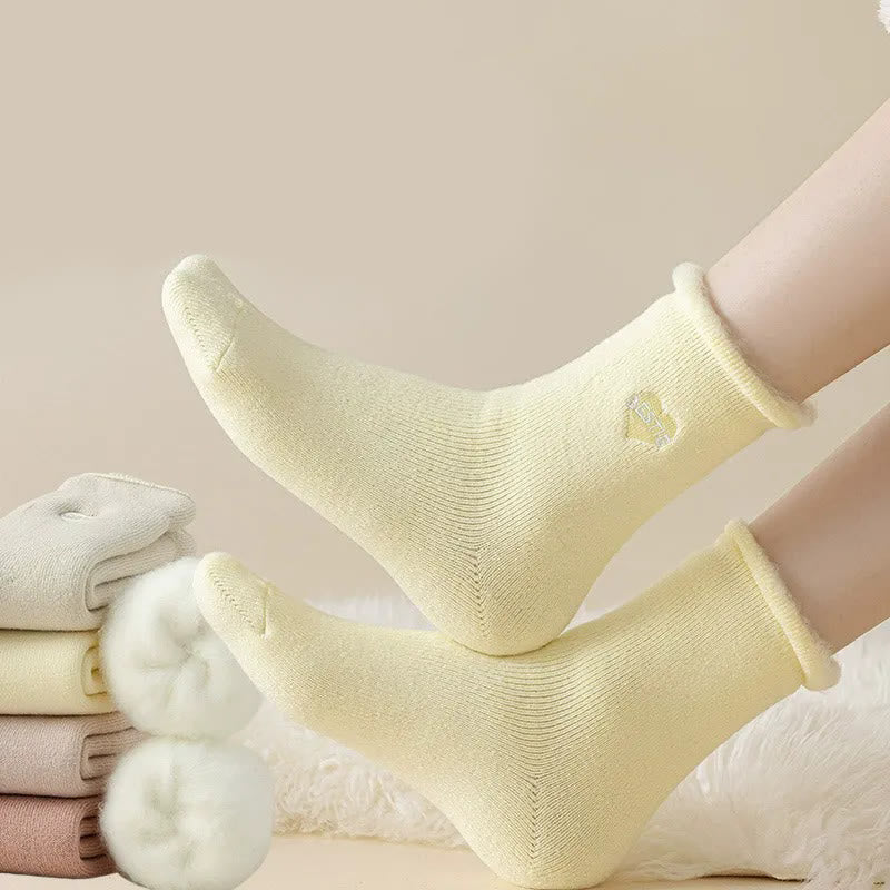Chaussettes mi-mollet en polaire (3 paires) - image 1