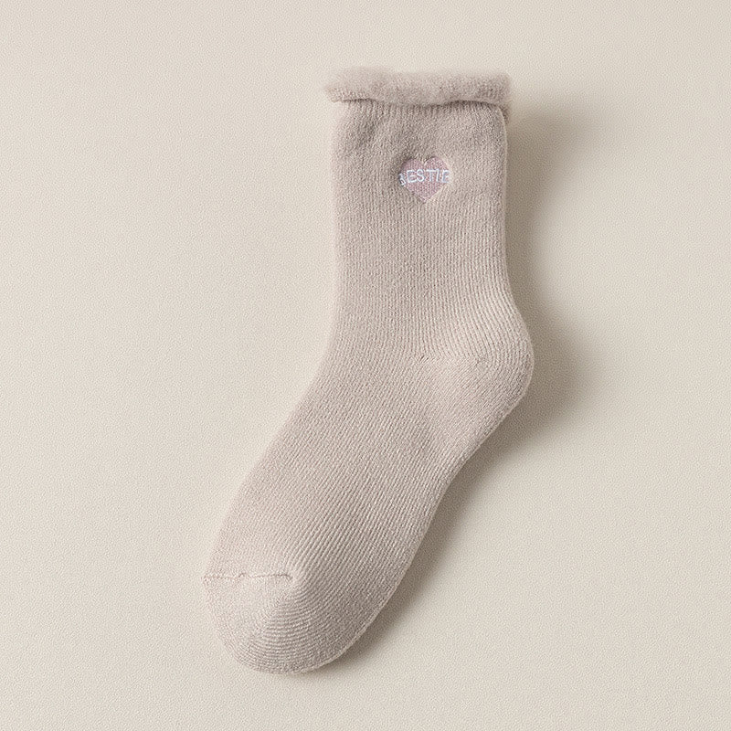 Chaussettes mi-mollet en polaire (3 paires) - Rose foncé - EU36-40(US3-7) - image 10