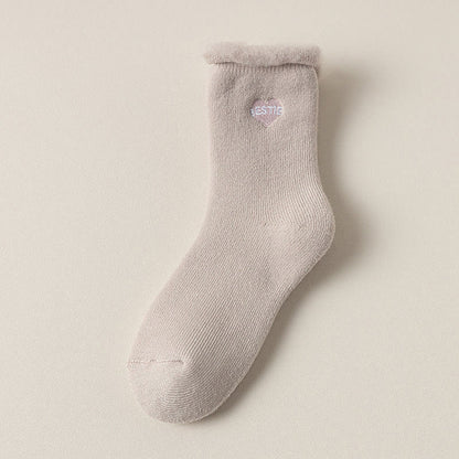 Chaussettes mi-mollet en polaire (3 paires) - Rose foncé - EU36-40(US3-7) - image 10