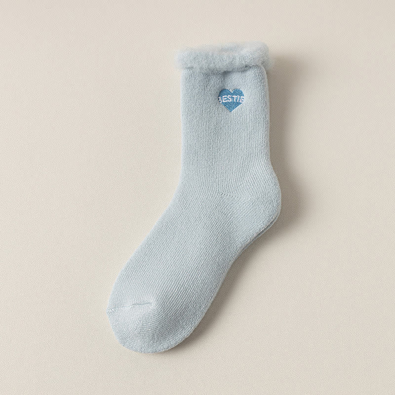Chaussettes mi-mollet en polaire (3 paires) - Bleu - EU36-40(US3-7) - image 14