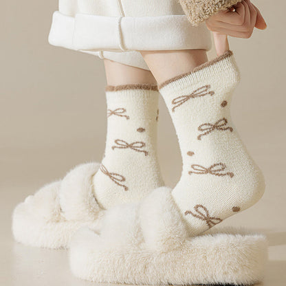 Chaussettes courtes chaudes à nœud papillon (5 paires) - image 7