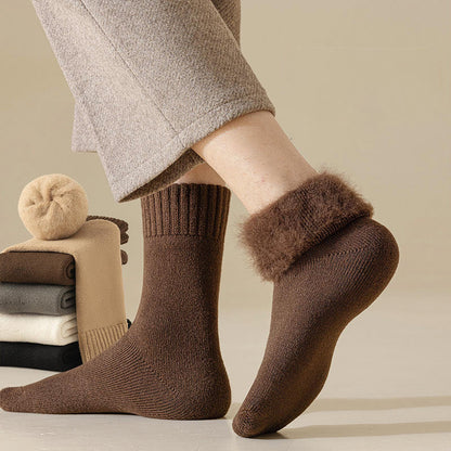 Chaussettes mi-mollet unies et polyvalentes (5 paires) - image 0