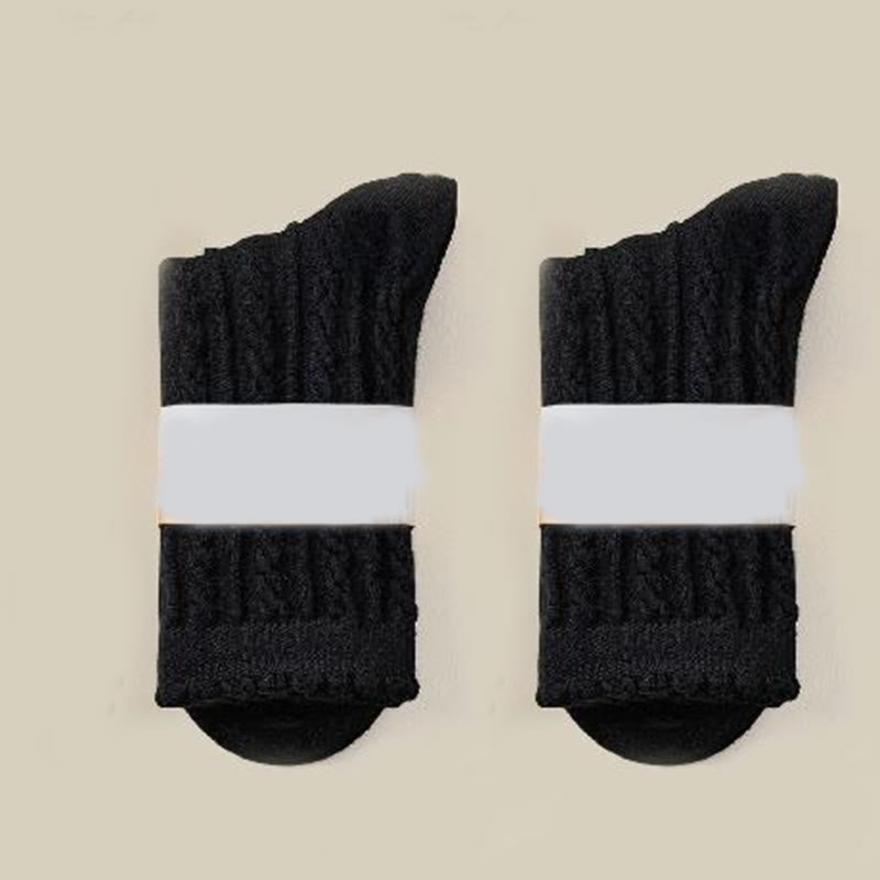 Chaussettes douces et moelleuses (3 paires) - Noir - EU36-40(US3-7) - image 8