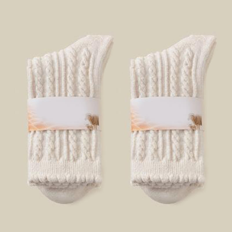 Chaussettes douces et moelleuses (3 paires) - Beige - EU36-40(US3-7) - image 14