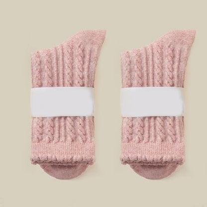 Chaussettes douces et moelleuses (3 paires) - Rose - EU36-40(US3-7) - image 12