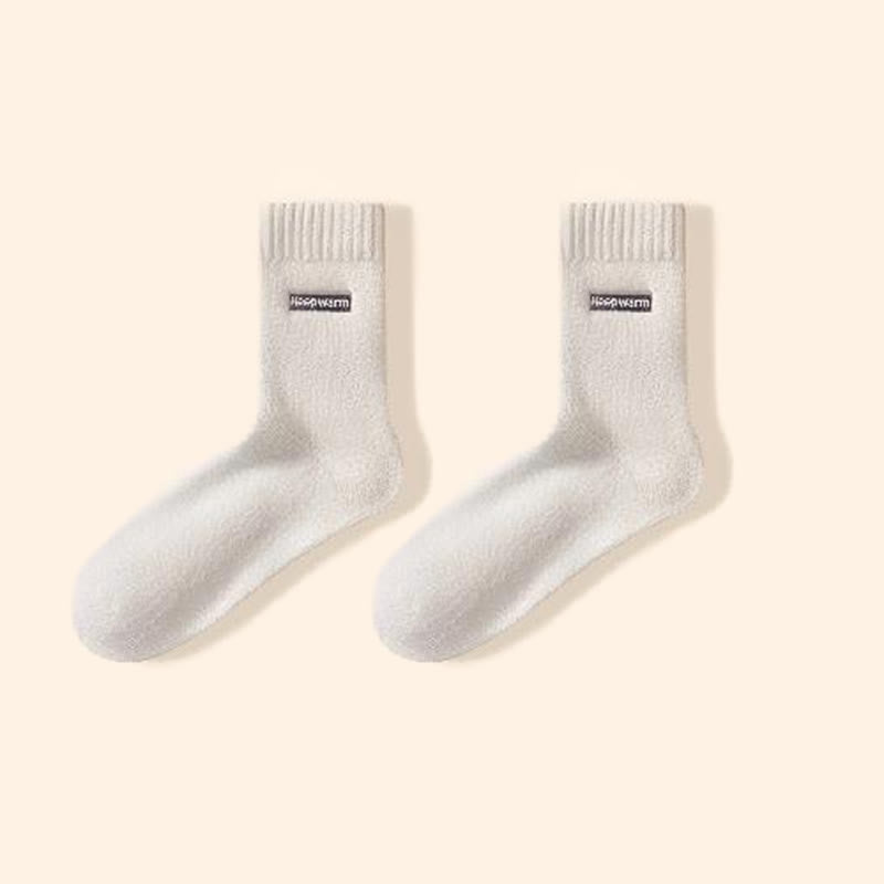 Chaussettes chaudes quart de pouce (4 paires) - Beige - EU39-44(US6-10) - image 11
