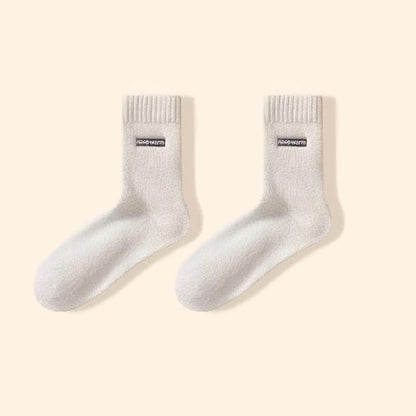 Chaussettes chaudes quart de pouce (4 paires) - Beige - EU39-44(US6-10) - image 11