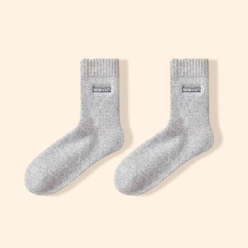 Chaussettes chaudes quart de pouce (4 paires) - Gris clair - EU39-44(US6-10) - image 14