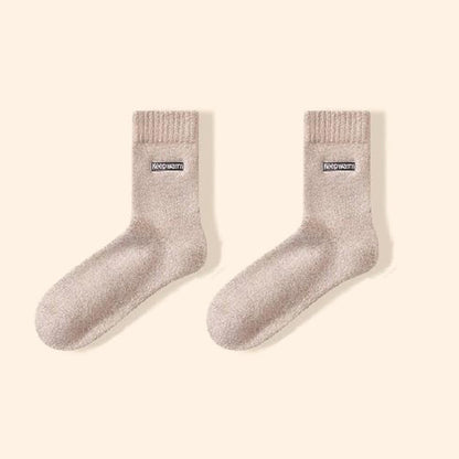 Chaussettes chaudes quart de pouce (4 paires) - Kaki - EU39-44(US6-10) - image 13
