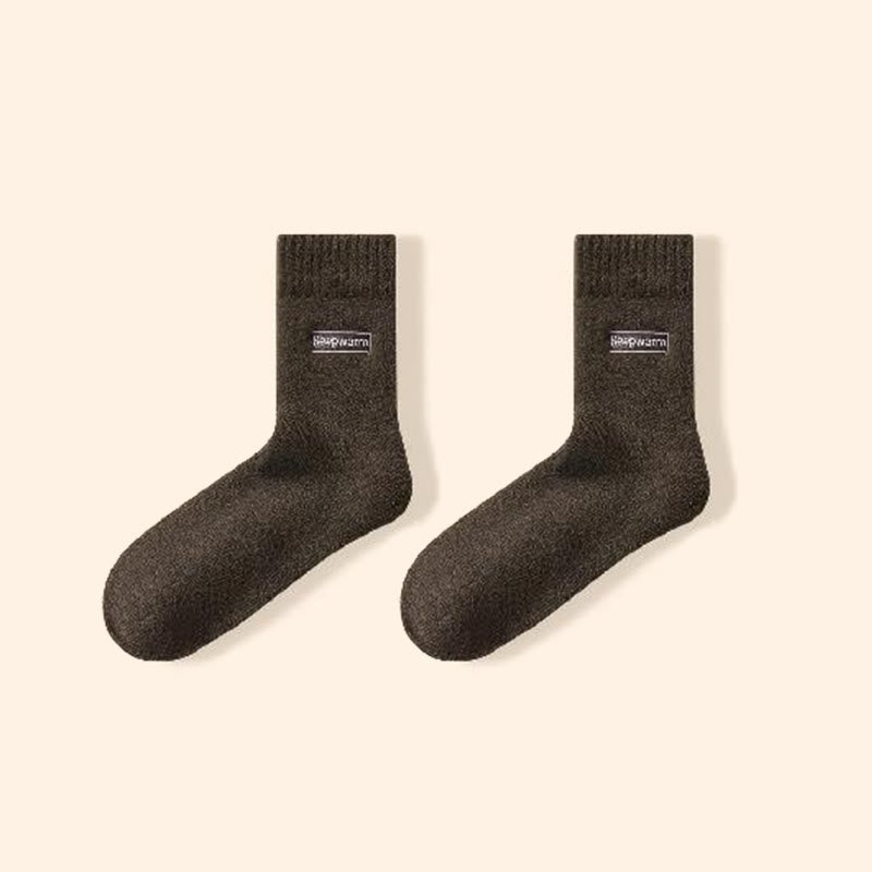 Chaussettes chaudes quart de pouce (4 paires) - Vert armée - EU39-44(US6-10) - image 15