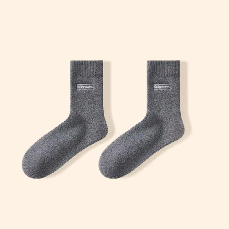 Chaussettes chaudes quart de pouce (4 paires) - Gris foncé - EU39-44(US6-10) - image 18