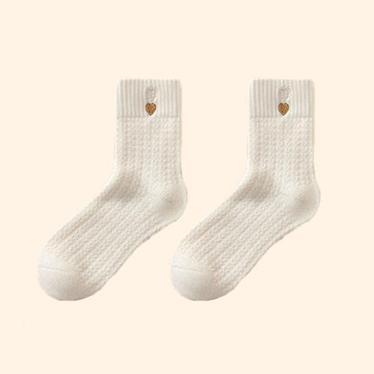 Chaussettes à motif cœur (3 paires) - Blanc - EU36-40(US3-7) - image 13