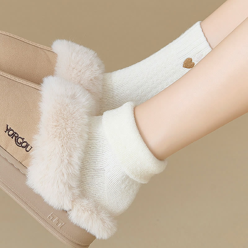 Chaussettes à motif cœur (3 paires) - image 6