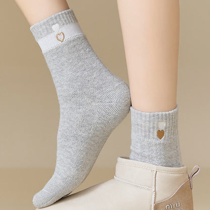 Chaussettes à motif cœur (3 paires) - image 2