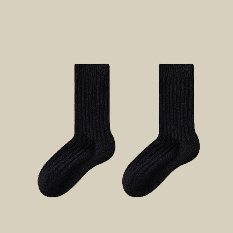 Chaussettes basses en laine de mouton douce (3 paires) - Noir - EU39-44(US6-10) - image 11