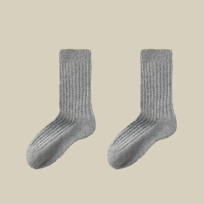 Chaussettes basses en laine de mouton douce (3 paires) - Gris clair - EU39-44(US6-10) - image 12