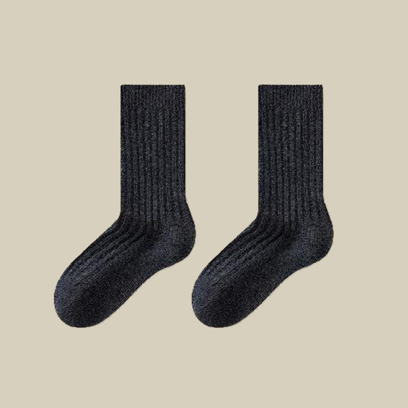 Chaussettes basses en laine de mouton douce (3 paires) - Gris foncé - EU39-44(US6-10) - image 13