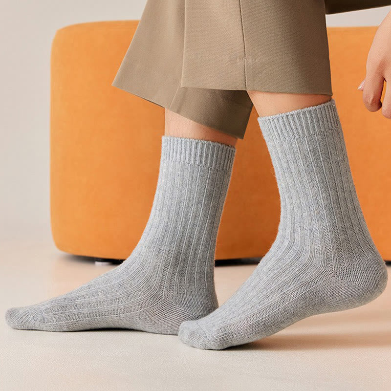 Chaussettes basses en laine de mouton douce (3 paires) - image 2