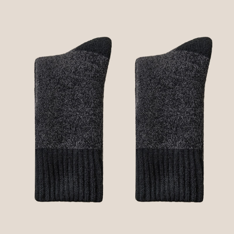 Chaussettes chaudes en cachemire (2 paires) - Noir - EU39-44(US6-10) - image 9