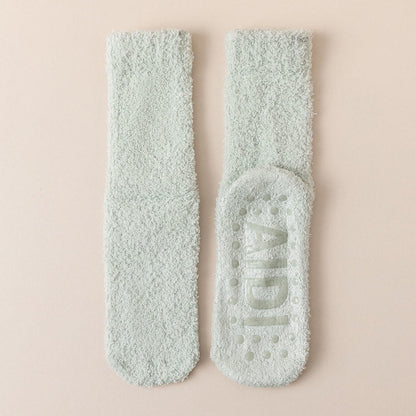 Chaussettes de nuit à semelle antidérapante (4 paires) - Vert clair - EU36-40(US3-7) - image 23