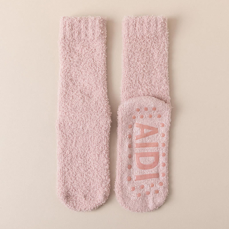 Chaussettes de nuit à semelle antidérapante (4 paires) - Rose clair - EU36-40(US3-7) - image 22
