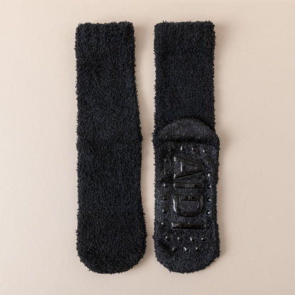Chaussettes de nuit à semelle antidérapante (4 paires) - Noir - EU36-40(US3-7) - image 13