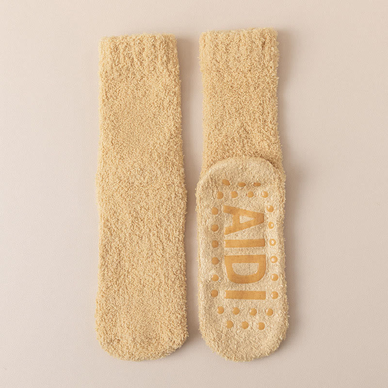 Chaussettes de nuit à semelle antidérapante (4 paires) - Jaune - EU36-40(US3-7) - image 18