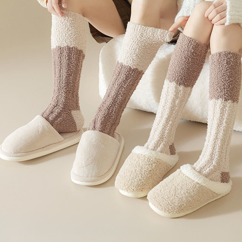 Chaussettes de nuit hautes en polaire douce (4 paires) - image 1